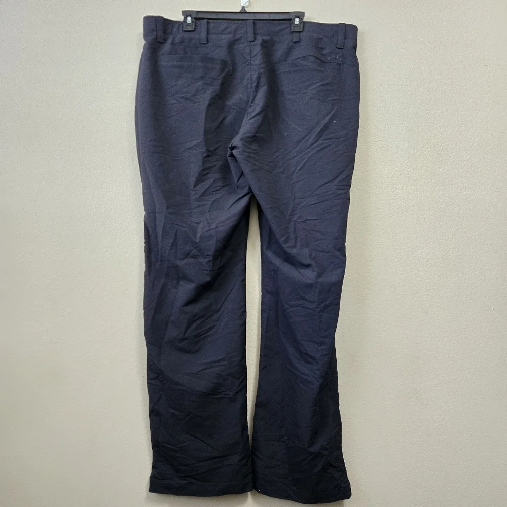 UNDER ARMOUR Golf Pants‎ Mens 42x32 Match Play Black Stretch Comfort Waistband